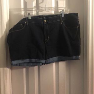 Ava & Viv midi Jean shorts size 22W